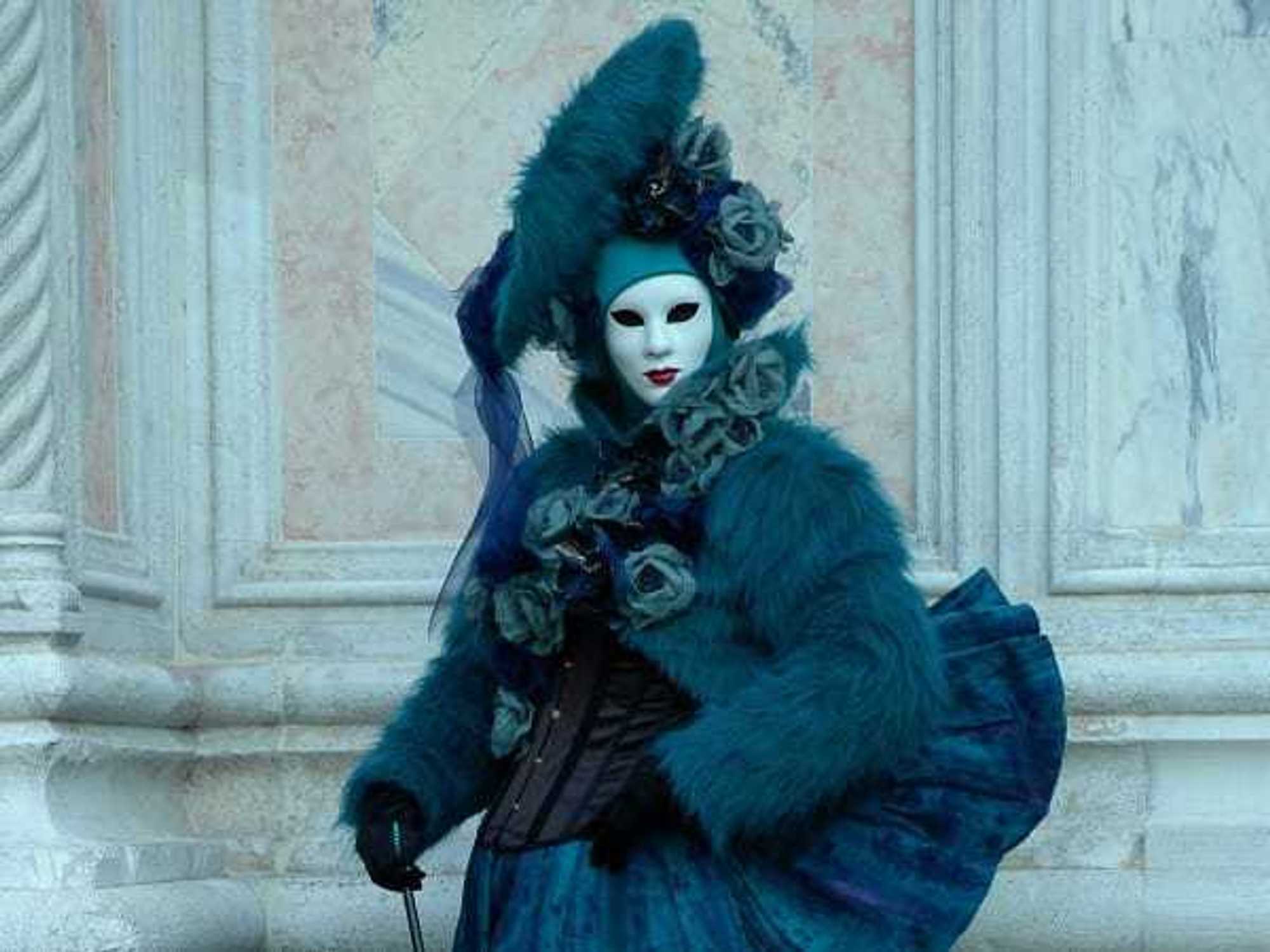 Person in theater costume