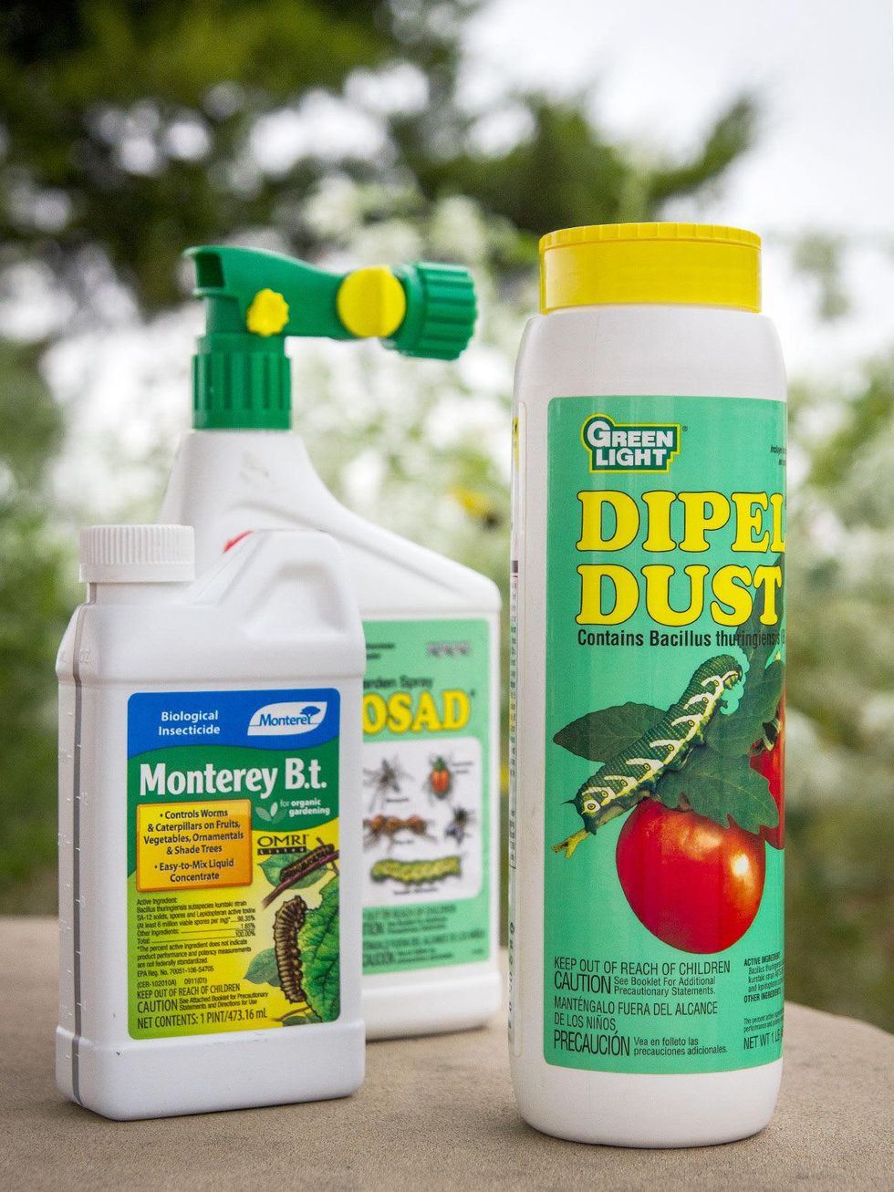 photo of pesticide containers