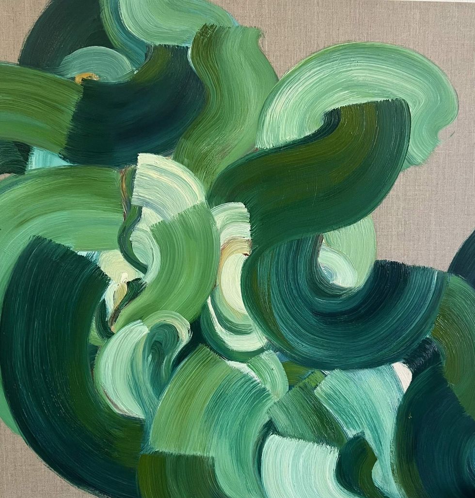 Piece in Unfurled exhibition by Sydney Yeager