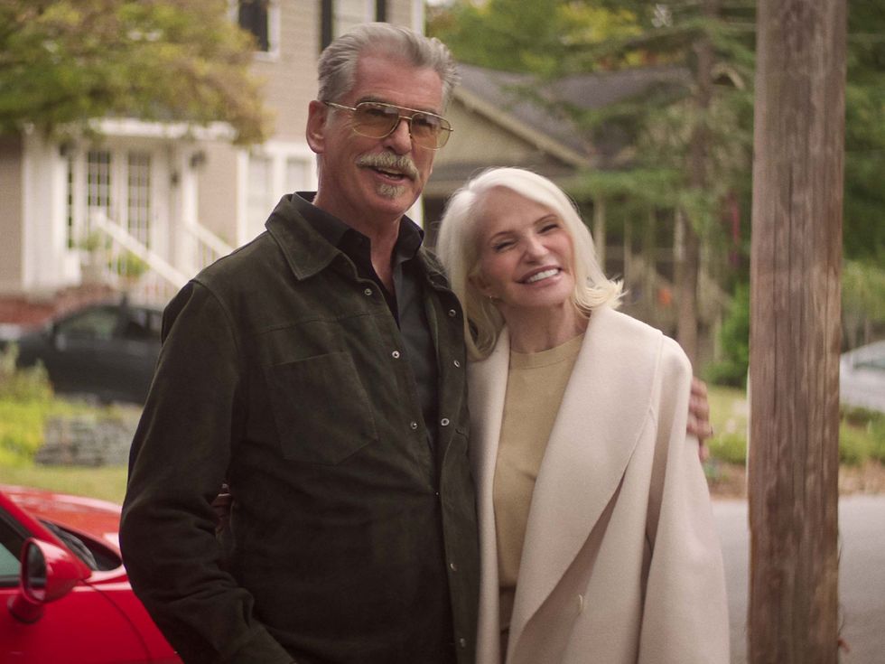 Pierce Brosnan and Ellen Barkin in The Out-Laws