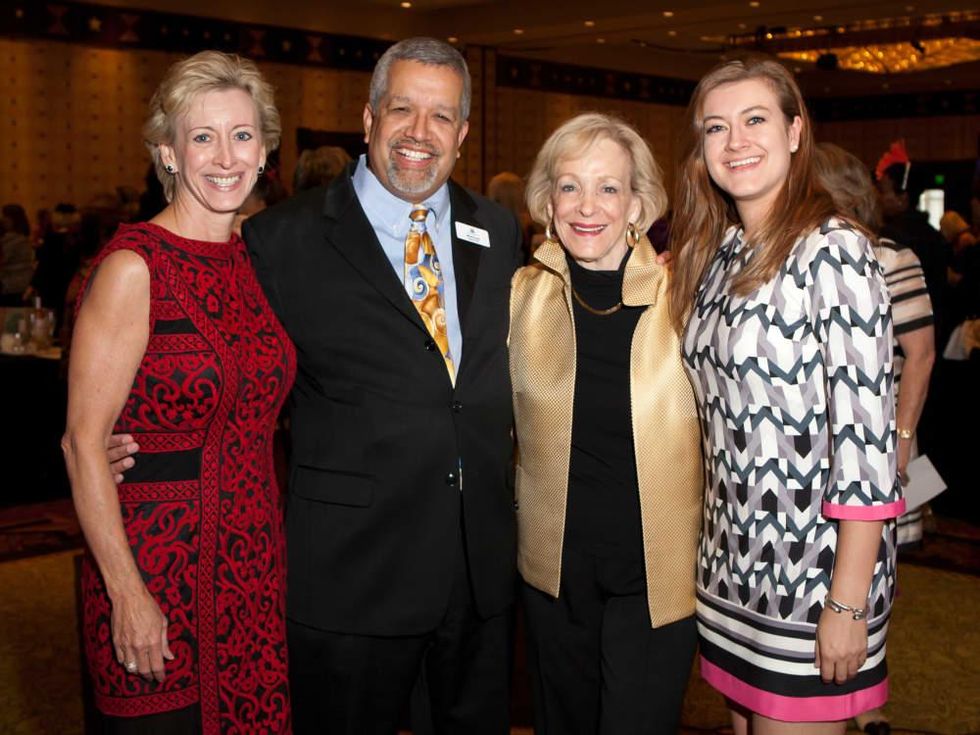 PlayBingo Ladies Luncheon Vicki Roberts, Michael Torres, Maxine Roberts, Abby Argo October 2015