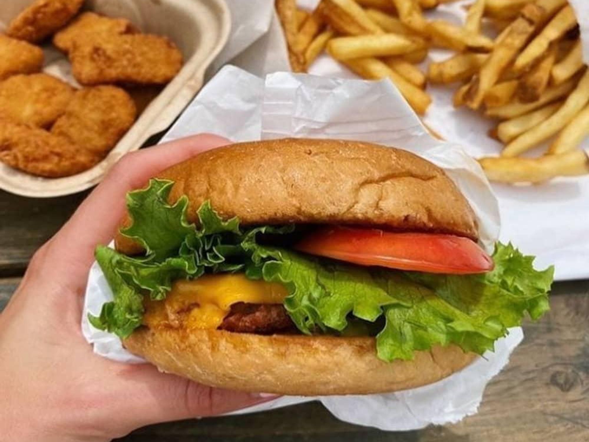 Plow vegan burger