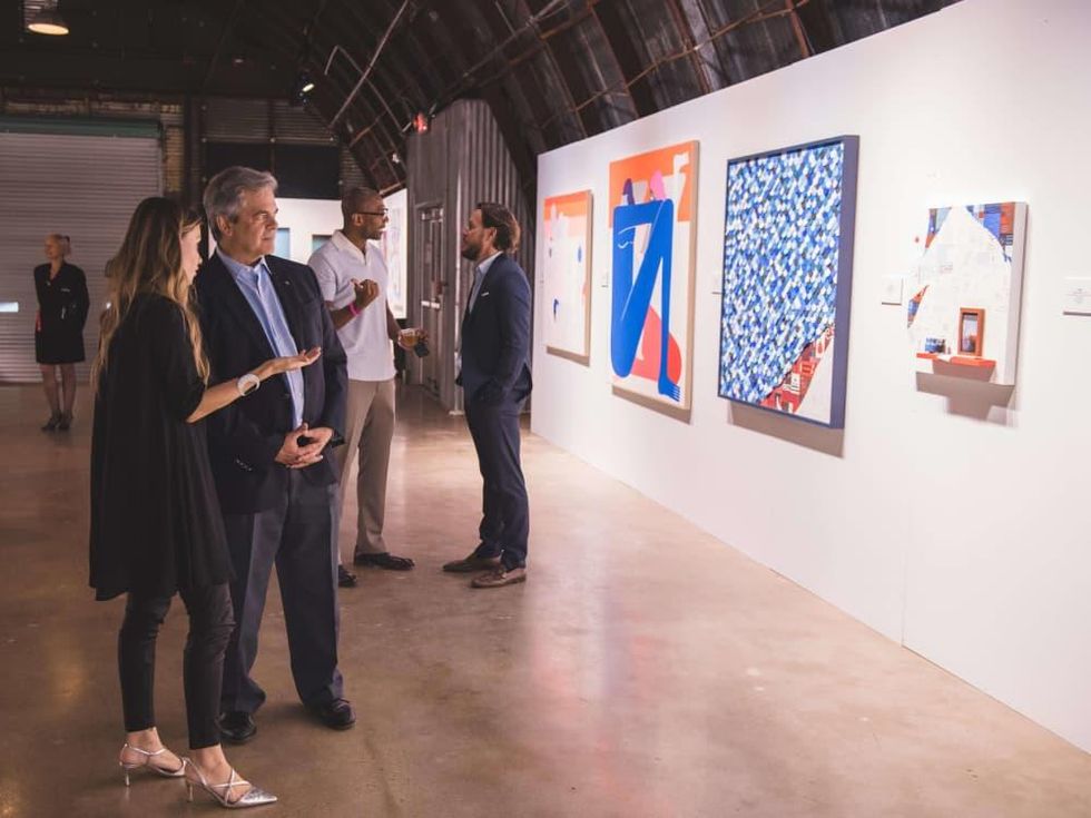 Pop Austin International Art Show 2016 Lana Carlson Steve Adler