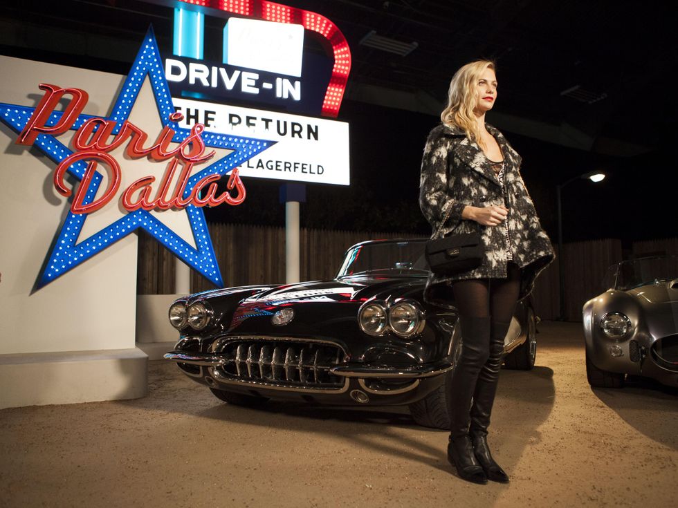 Poppy Delevingne at Chanel Metiers d'Art in Dallas