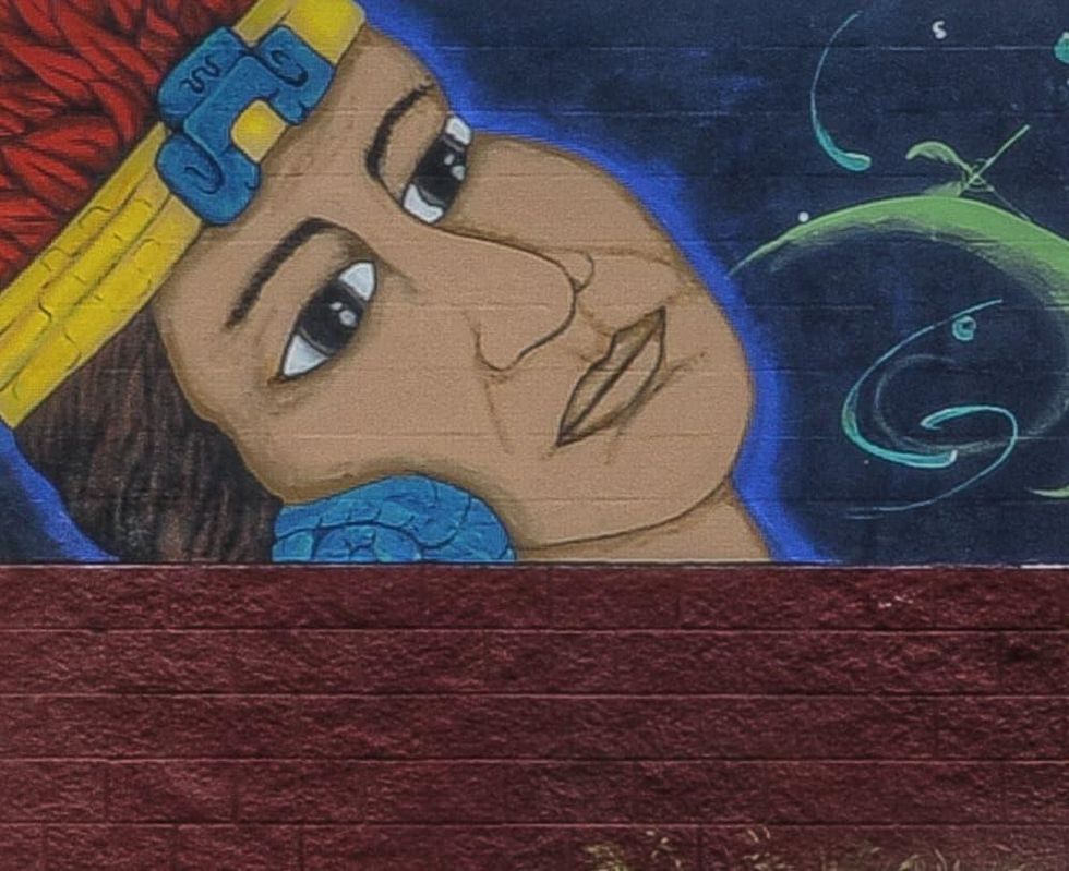 Por La Raza East Austin mural Holly neighborhood