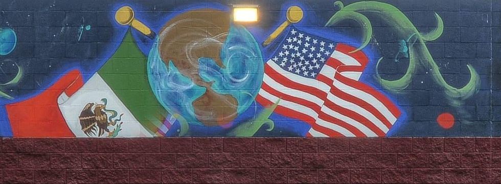 Por La Raza East Austin mural Holly neighborhood