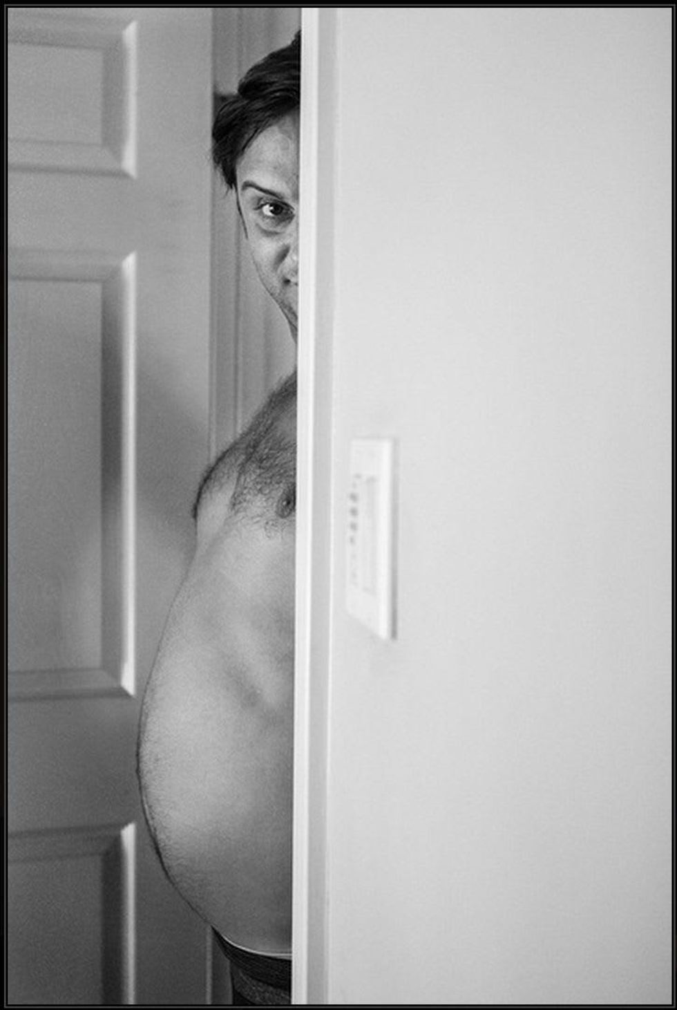 Pregnancy man photo shoot Justin Sylvester