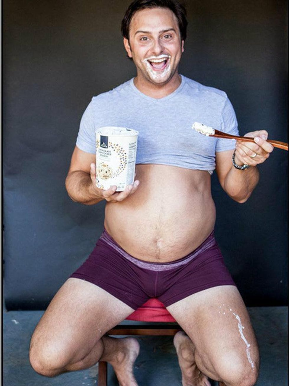 Pregnancy man photo shoot Justin Sylvester