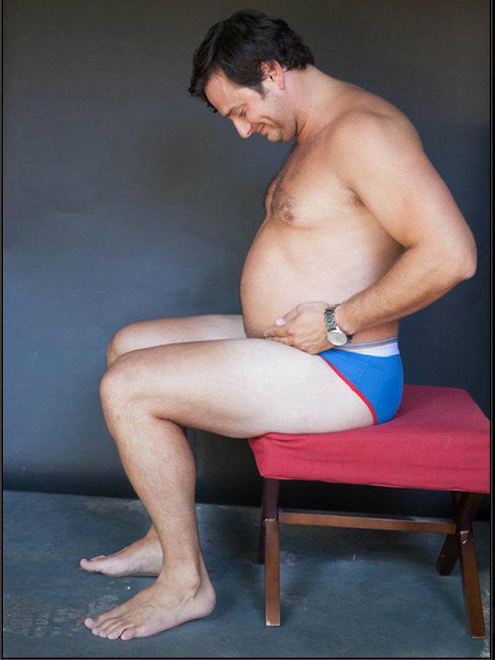 Pregnancy man photo shoot Justin Sylvester