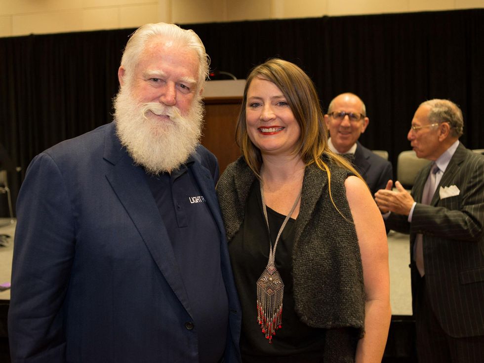 Private Reception Honoring James Turrell James Turrell; Kristin Ellington