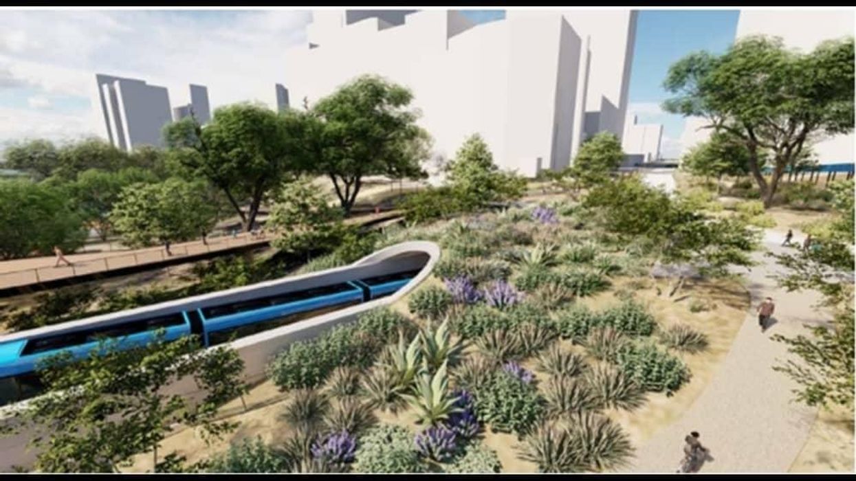 Project Connect Light Rail Rendering tunnel