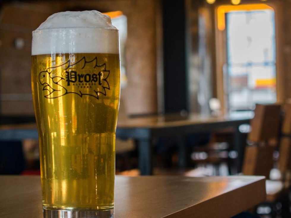 Prost Alehouse Texas beer in glass