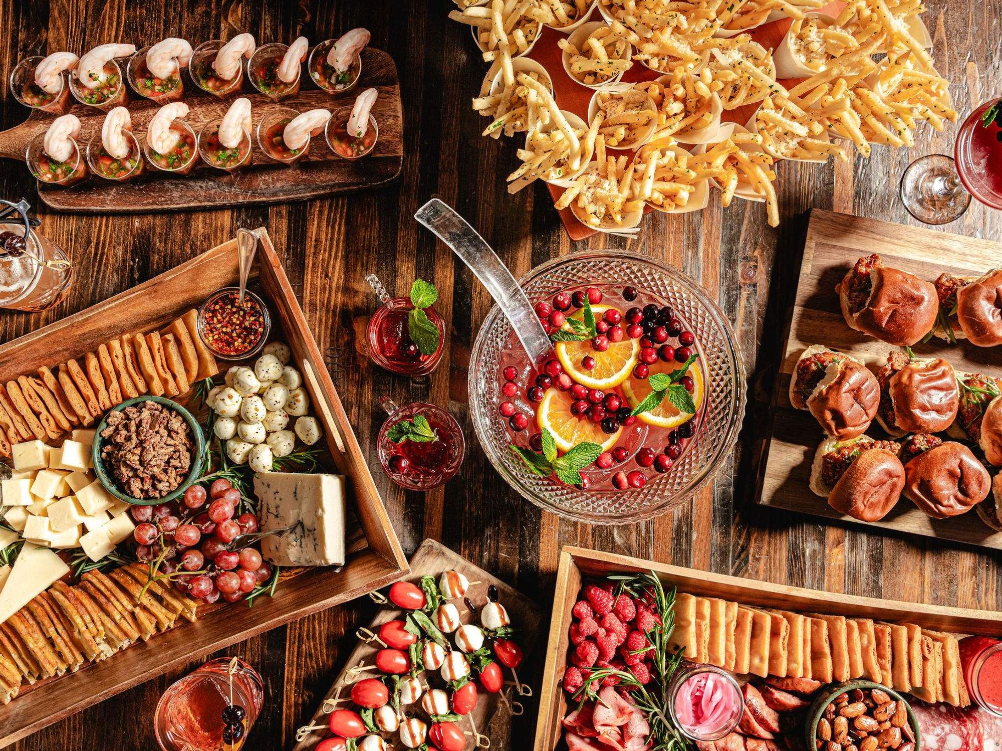 Punch Bowl Social Christmas snacks