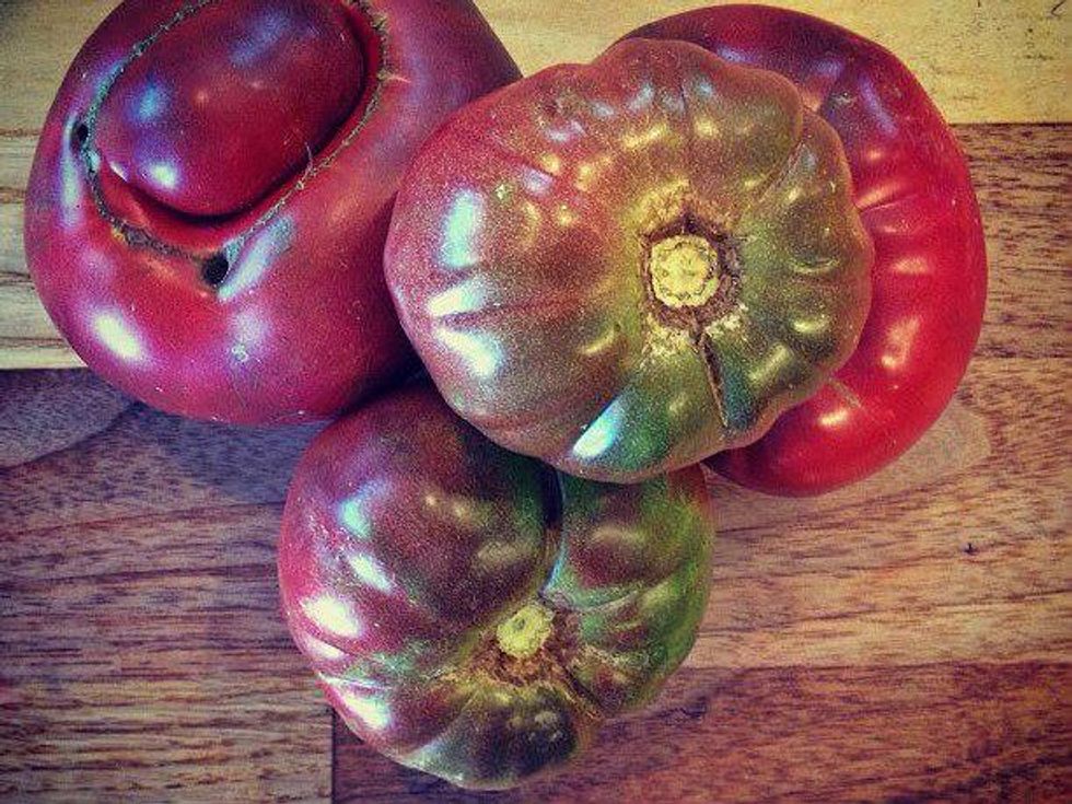 Purple cherokee tomatoes at In.gredients in Austin