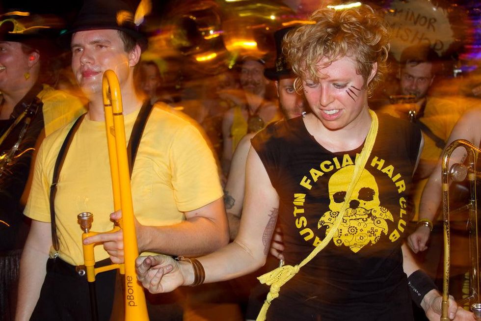 queer bomb minor mishap marching band