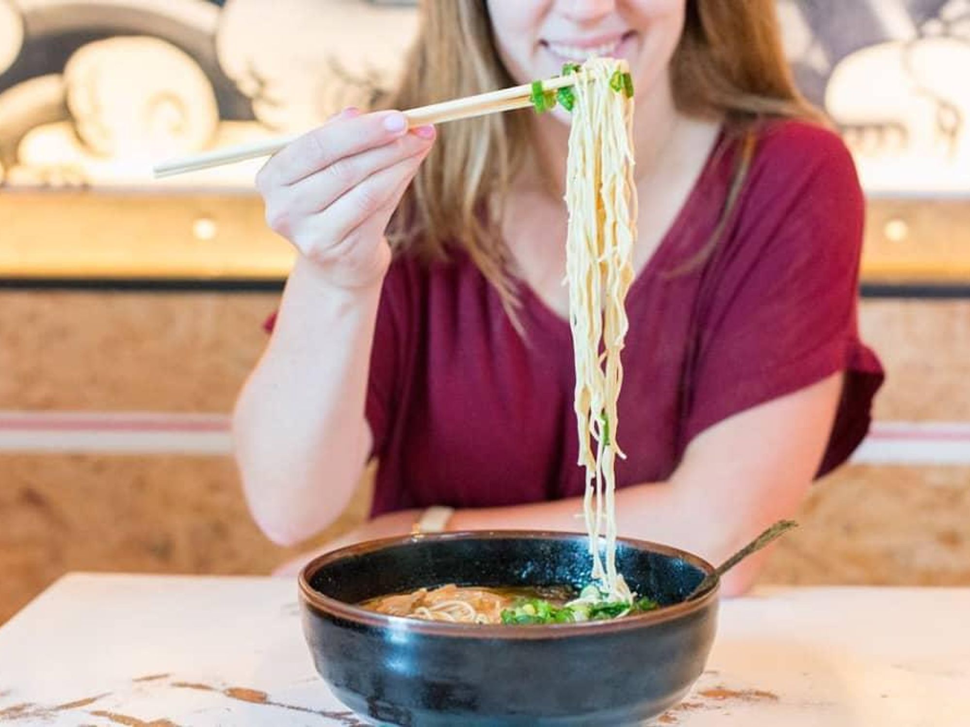 Ramen Tatsu-Ya noodle pull