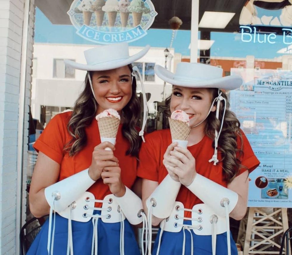 rangerettes girls with ice cream