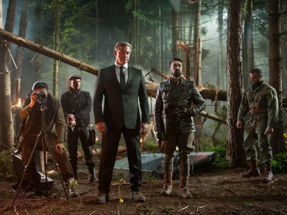 Ray Stevenson, Mehmet Kurtulus and cast from Big Game