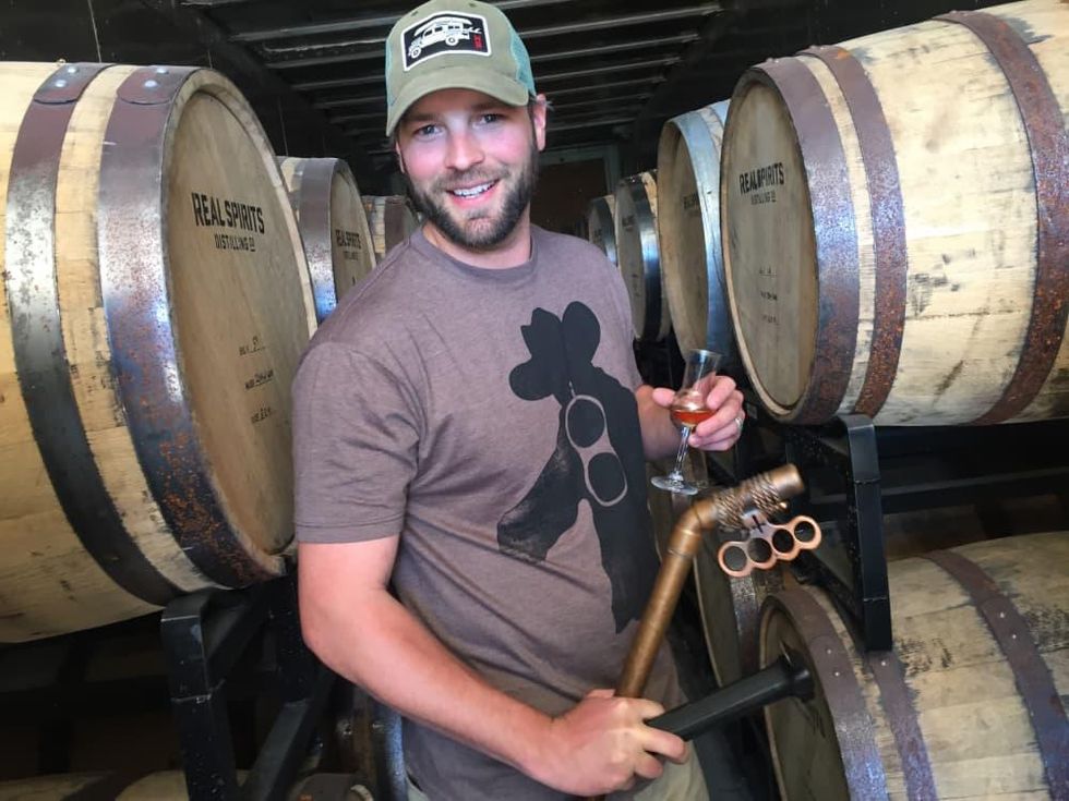 Real Spirits distiller Davin Topel