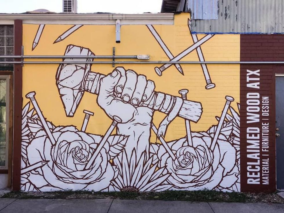 Reclaimed Wood ATX mural