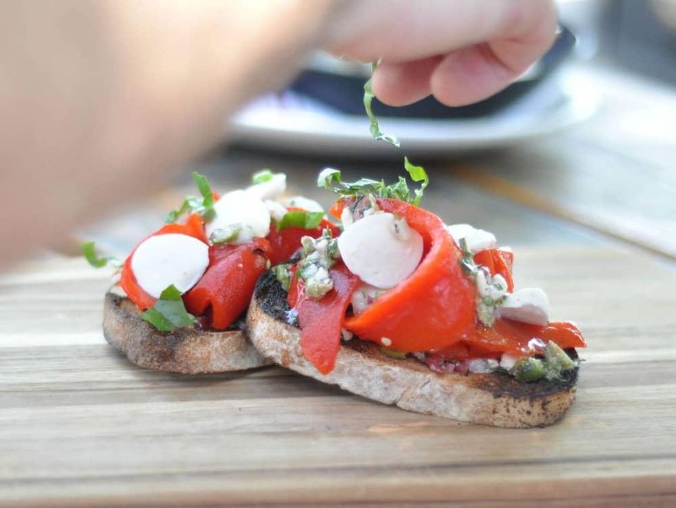 Red Ash Italian restaurant Austin bruschetta