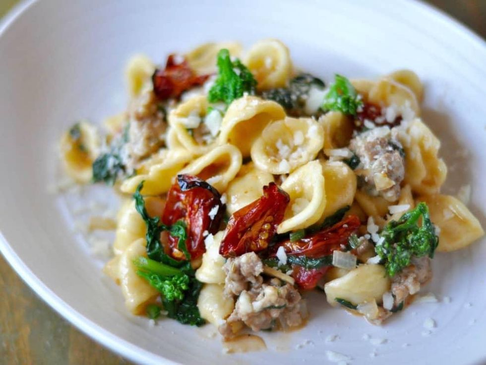 Red Ash Italian restaurant Austin orrechiette sausage.