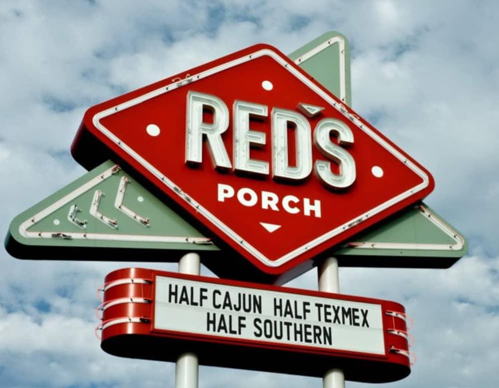 Red's Porch sign