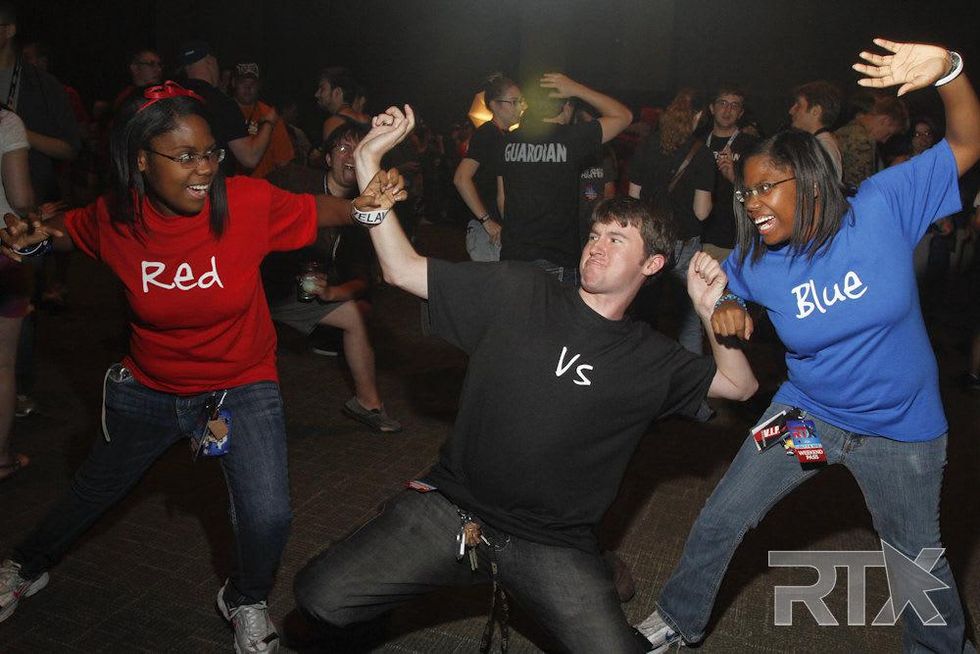 Red vs. Blue reenactment by fans at RTX Rooster Teeth Expo