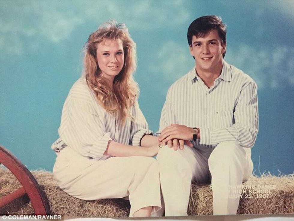 Renee Zellweger high school photo Rhett Baker
