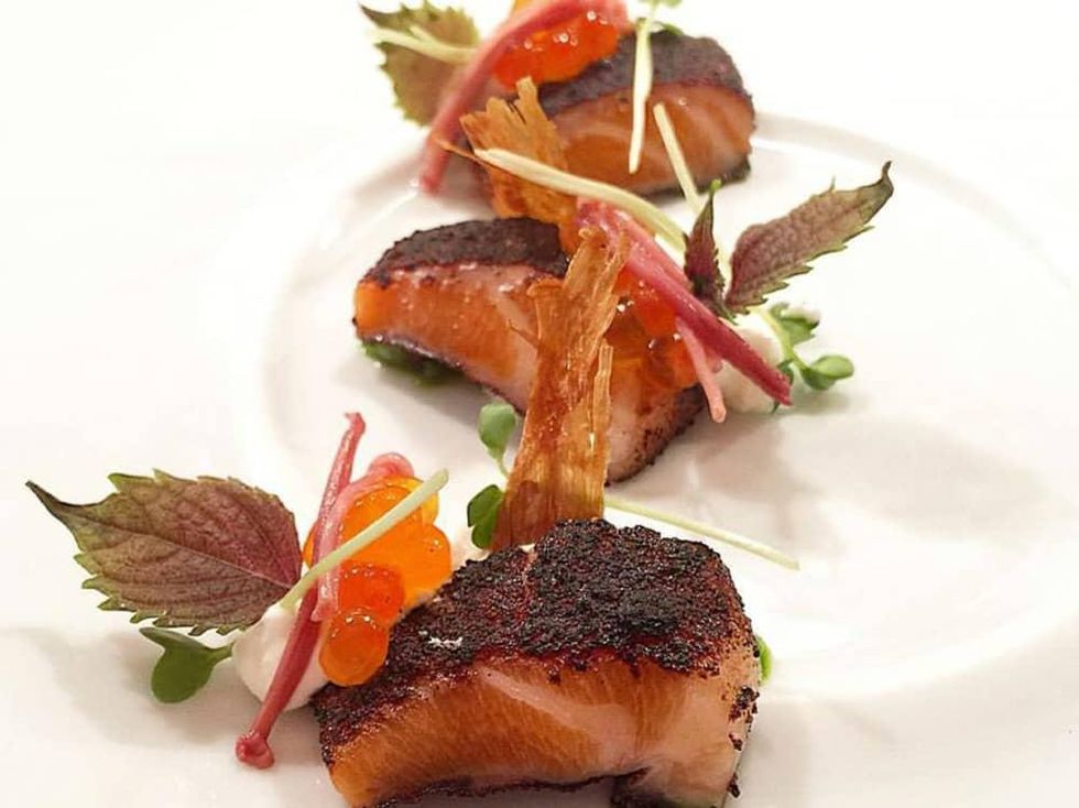 Restaurant Congress salmon belly dish