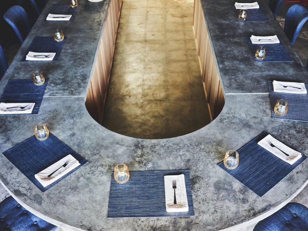 Restaurant Indigo Jonny Rhodes interior dining counter