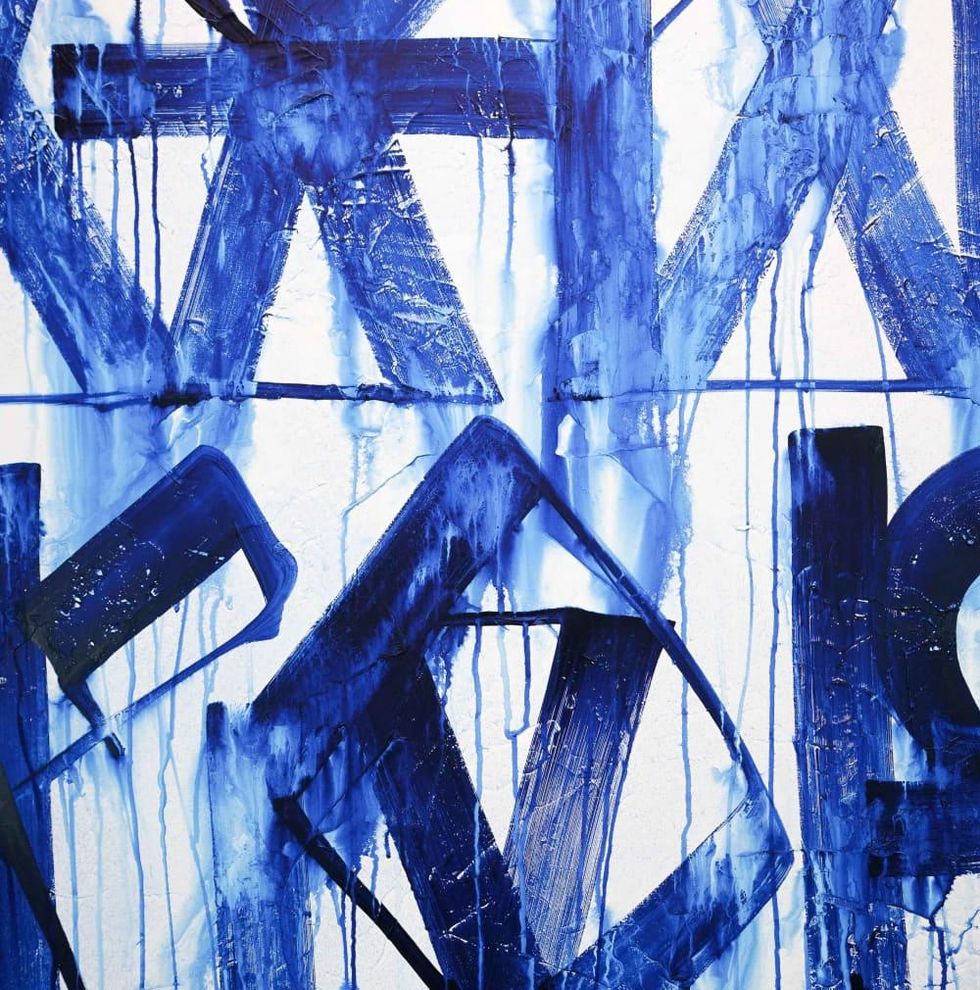 RETNA acrylic on canvas