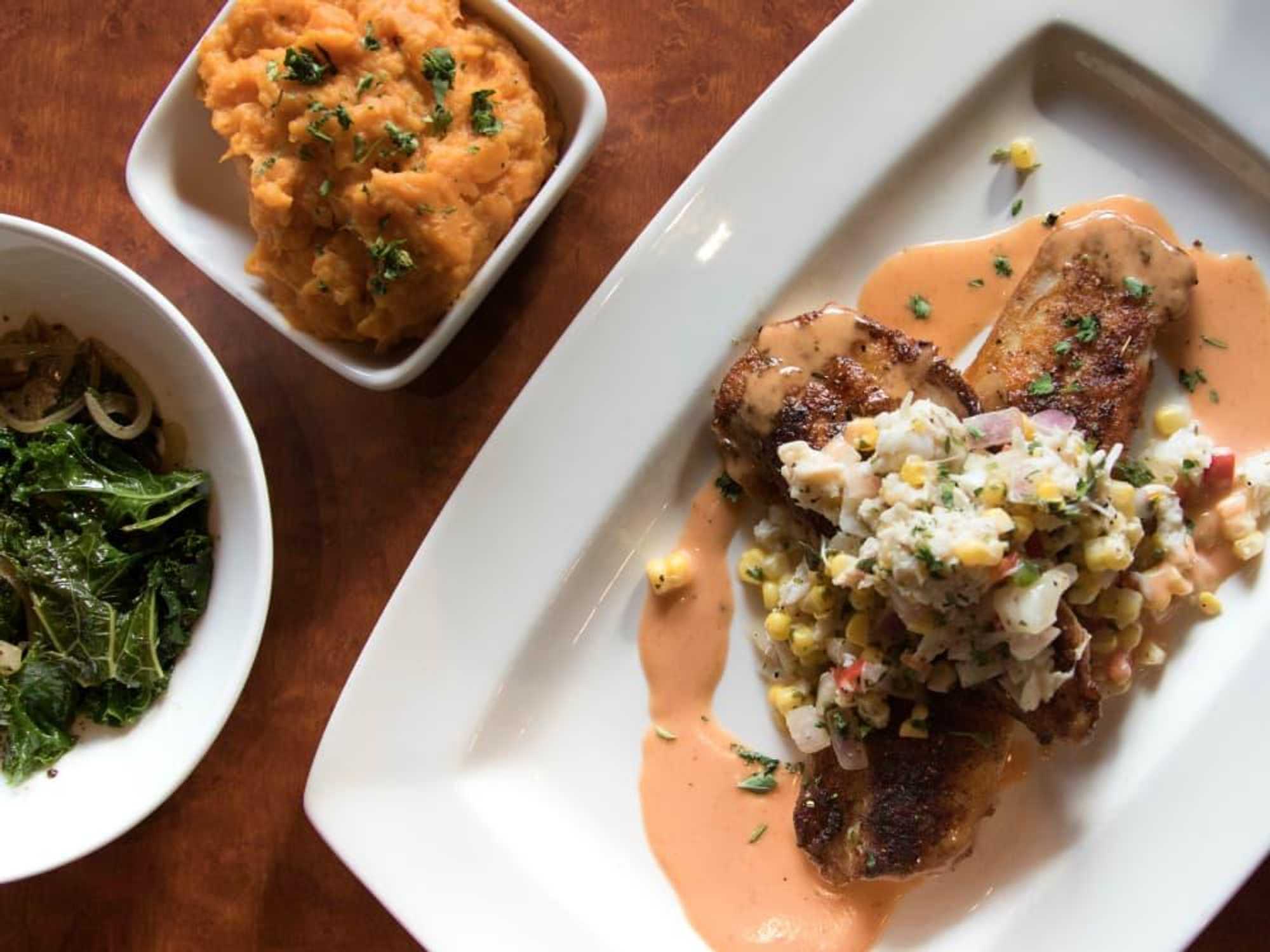 Revival Public House redfish dish sides 2015