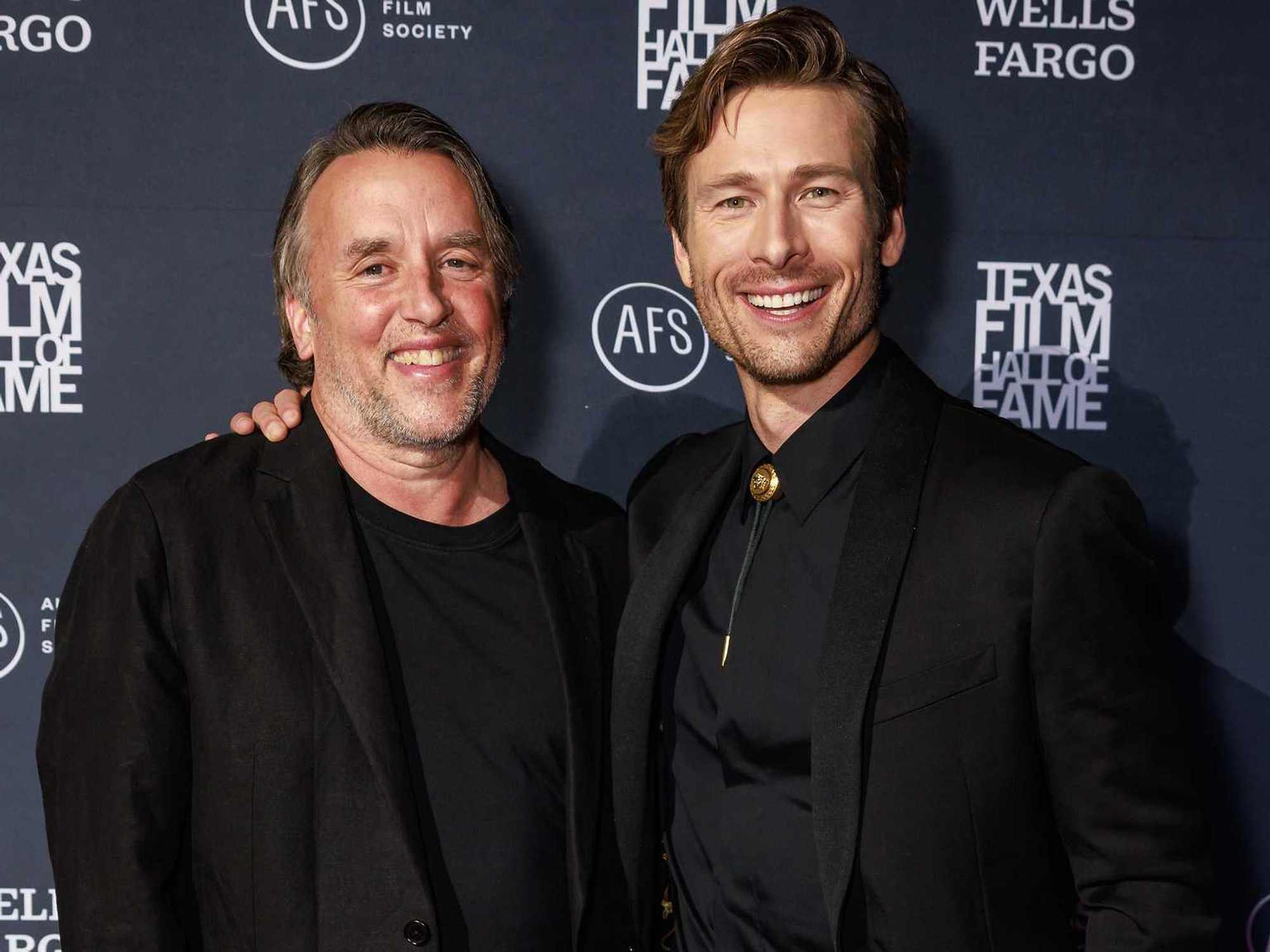 Richard Linklater and Glen Powell
