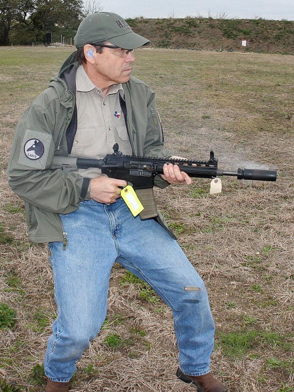 Rick Perry with gun