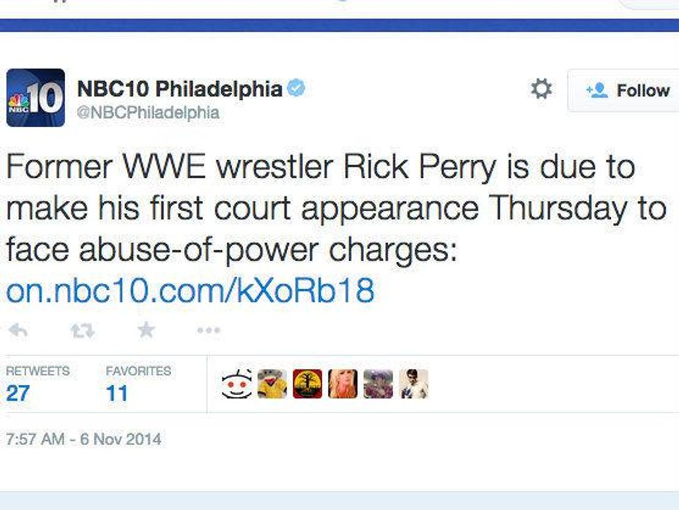 rick perry WWE tweet