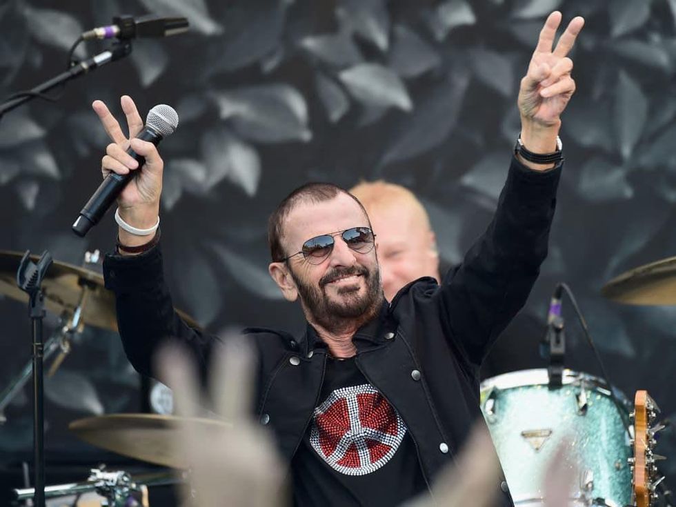 Ringo Starr at the International Peace Day celebration at John Varvatos store in California