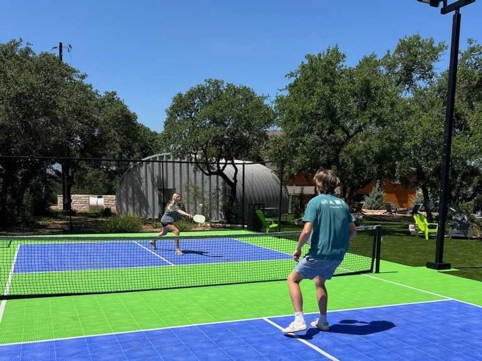 River's Edge Campground pickleball court