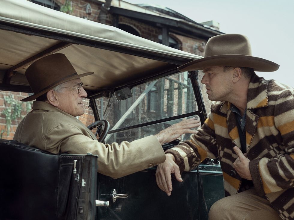 Robert De Niro and Leonardo DiCaprtio in Killers of the Flower Moon