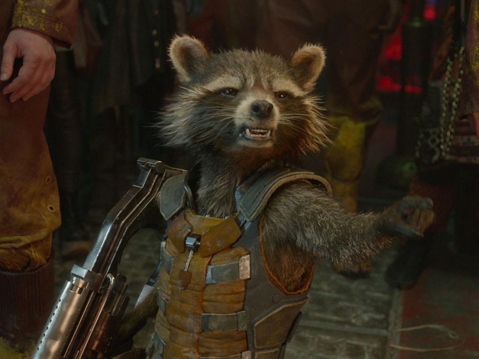 Rocket Raccoon in Guardians of the Galaxy