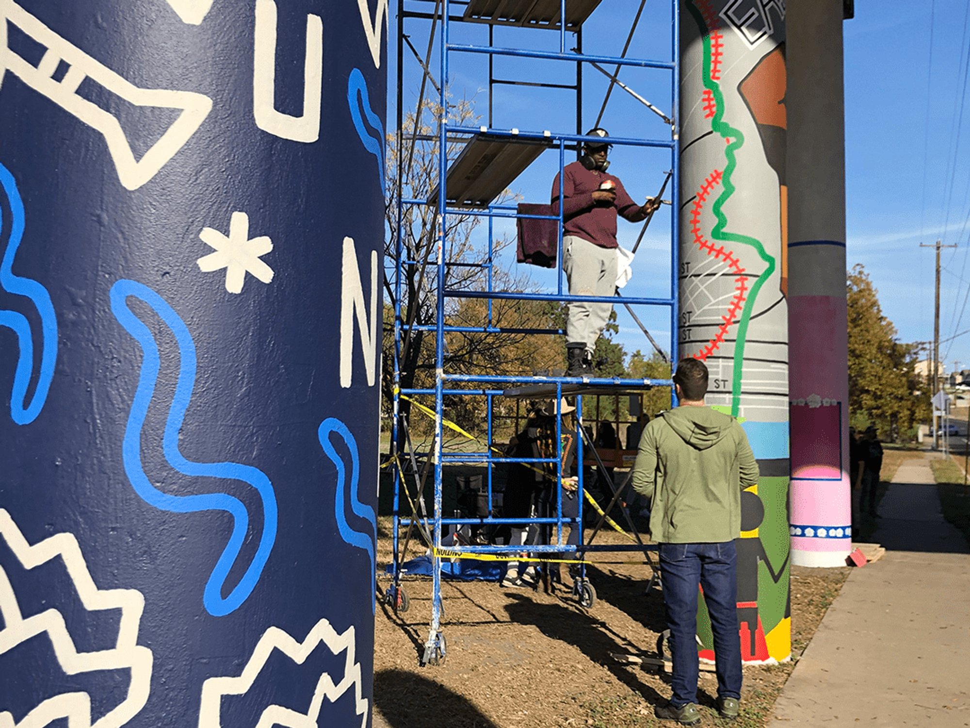 Rosewood Neighborhood Park pillar art