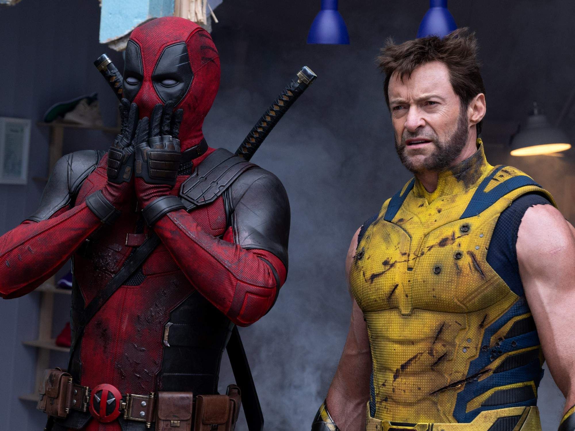 Ryan Reynolds and Hugh Jackman in Deadpool & Wolverine