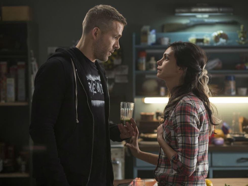 Ryan Reynolds and Morena Baccarin in Deadpool