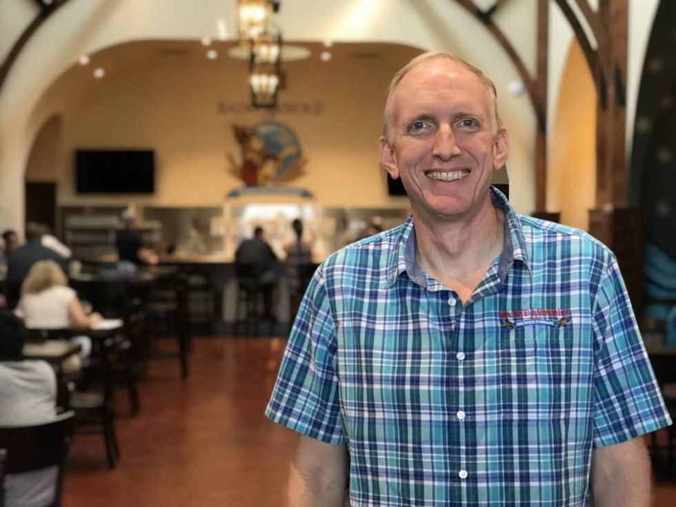 Saint Arnold beer garden Brock Wagner