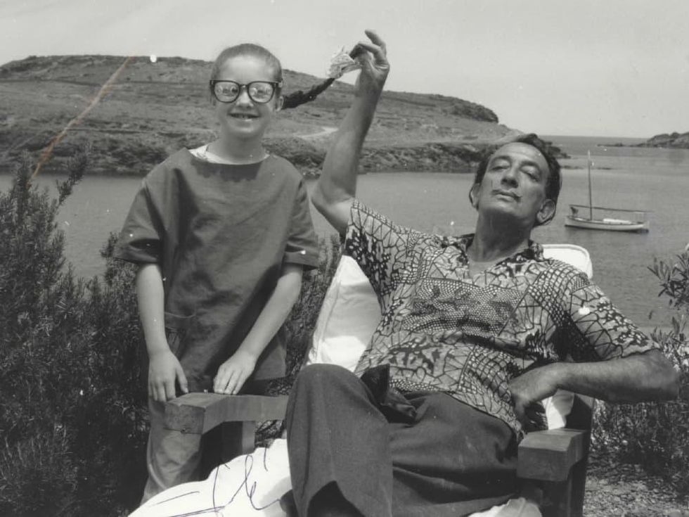 Salvador Dali and Christine Argillet