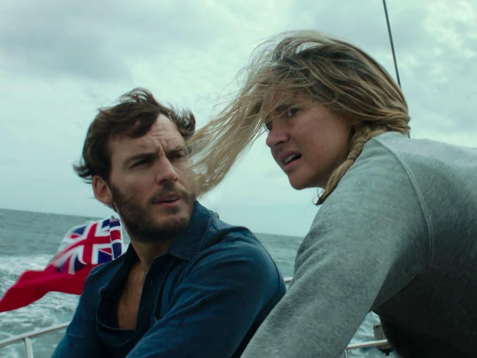 Sam Claflin and Shailene Woodley in Adrift