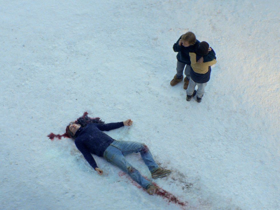 Samuel Theis, Sandra H\u00fcller, and Milo Machado Graner in Anatomy of a Fall