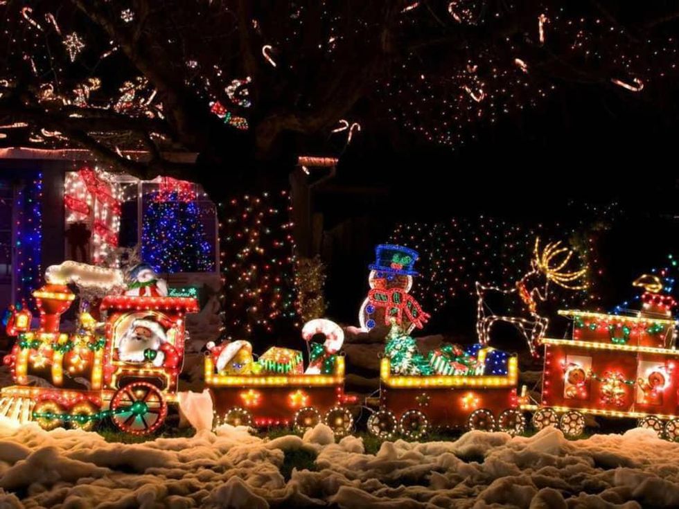 San Antonio Christmas Light Fest Don Strange Ranch Santa train