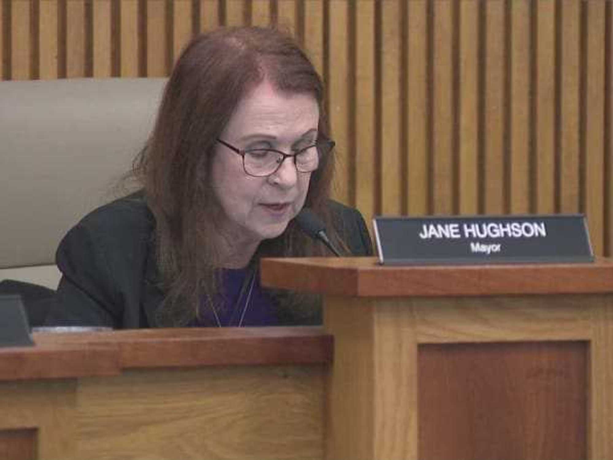 San Marcos mayor Jane Hughson