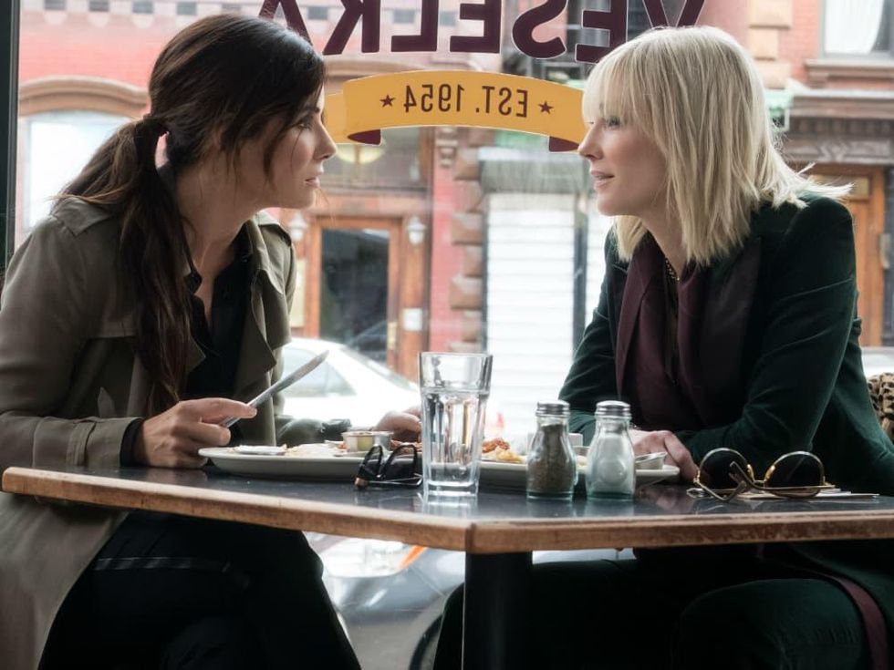 Sandra Bullock and Cate Blanchett in Ocean's 8